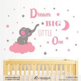 Dream Big Baby Wall Sticker - YASH1396