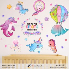 Colorful Baby Animal Wall Sticker - YASH1531