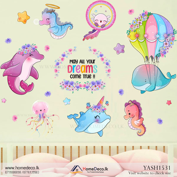Colorful Baby Animal Wall Sticker - YASH1531