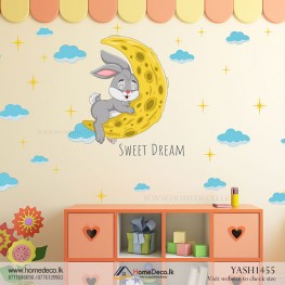 Sleeping Bunny Wall Sticker - YASH1455