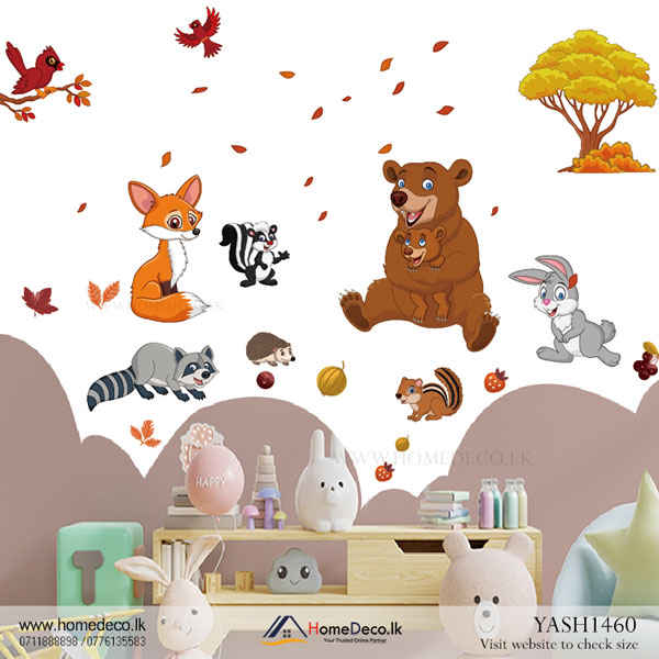 Baby Animals and Friends Wall Sticker - YASH1460