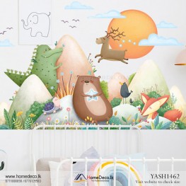 Jungle Animal With Friends Wall Sticker - YASH1462