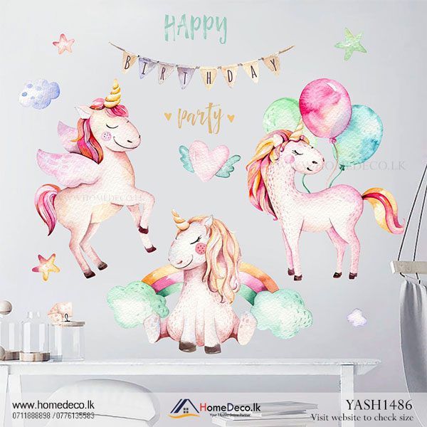 Baby Unicorn Kids Wall Sticker - YASH1486 