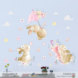 Little Bunnies Wall Sticker - YASH1495