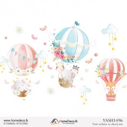 Hot Air Balloons Wall Sticker - YASH1496