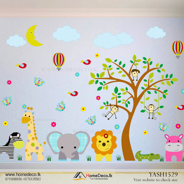 Baby Animal Set Wall Sticker - YASH1529