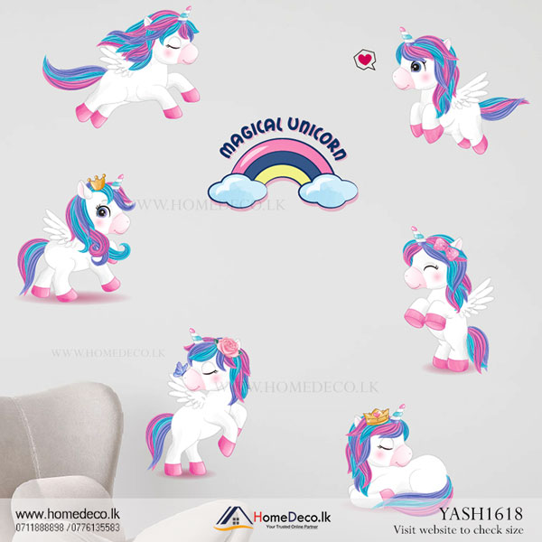Baby Unicorn Kids Wall Sticker - YASH1618