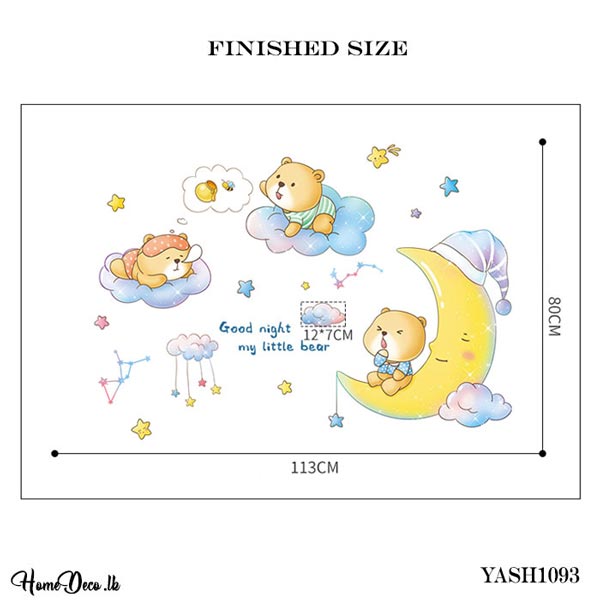 Baby Bears Play Wall Sticker - YASH1093