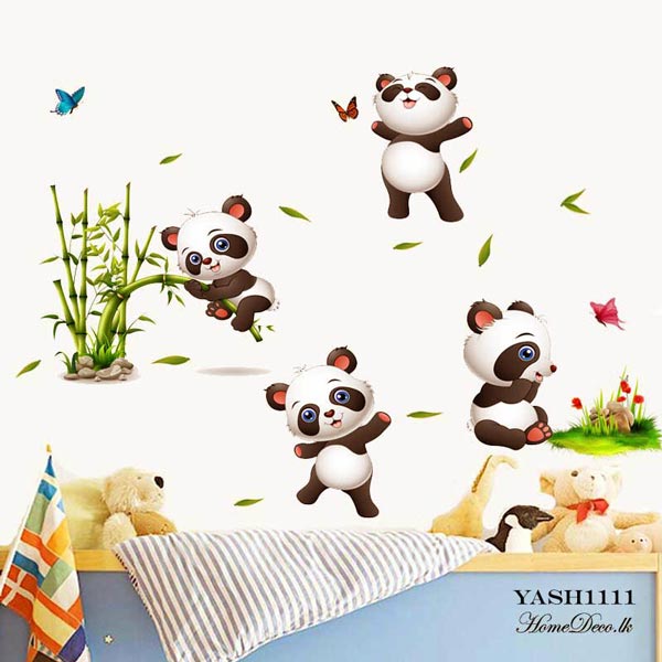Cute Baby Panda Wall Sticker - YASH1111