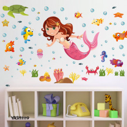 Mermaid Kids Wall Sticker - YASH1119