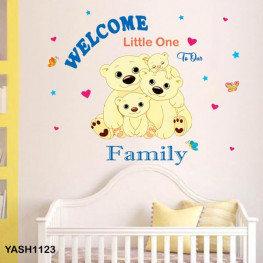 Bear Family Baby Wall Sticker - YASH1123