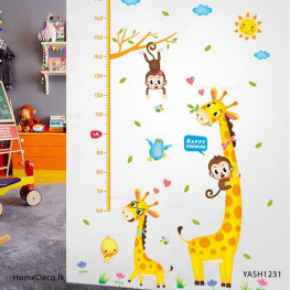 Giraffe Height Measure Sticker - YASH1231