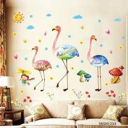 Flamingo Wall Sticker - YASH1233