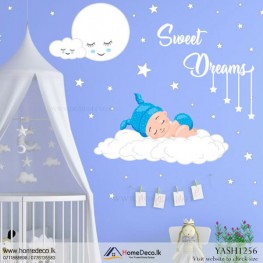 Cute Baby Sleep Wall Sticker - YASH1256