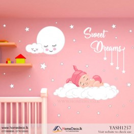 Cute Baby Sleep Wall Sticker - YASH1257