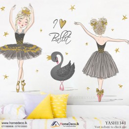 Ballet Girls With a Swan Wall Sticker - YASH1341