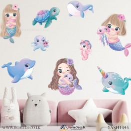 Mermaids Kids Wall Sticker - YASH1345