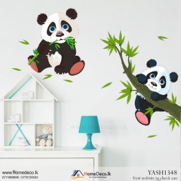 Little Pandas Wall Sticker - YASH1348