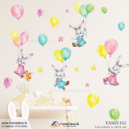 Flying Bunnies Kids Wall Sticker - YASH1355