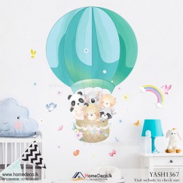 Hot Air Balloon Wall Sticker - YASH1367