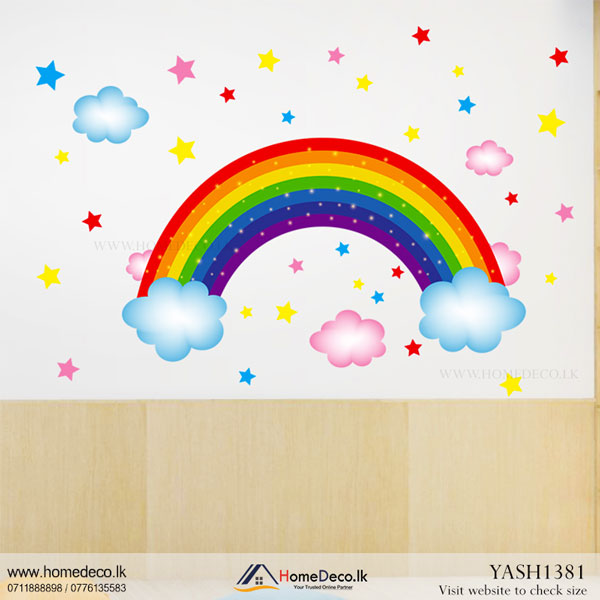 Colourful Rainbow Wall Sticker - YASH1381