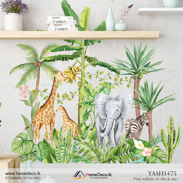 Wild Animals Kids Wall Sticker - YASH1475