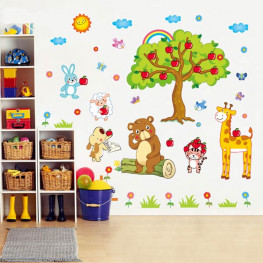 Kids Apple Tree Wall Sticker - YASH729