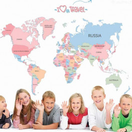World Map Wall Sticker - YASH796