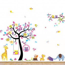 Large Baby Animal Wall Sticker - YASH844