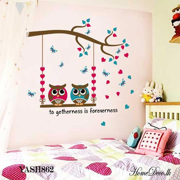 Two Owls Kids Wall Sticker - YASH862