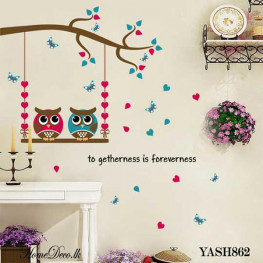 Two Owls Kids Wall Sticker - YASH862