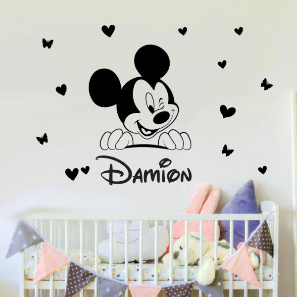 Baby Mickey Winkling Wall Sticker - C1027