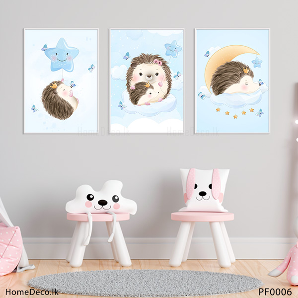 Baby Hedgehog Wall Art - PF0006