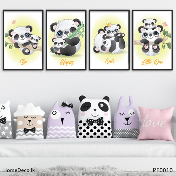 Cute Panda Baby Wall Art - PF0010