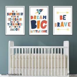 Dream Big Baby Room Wall Art - PF0021