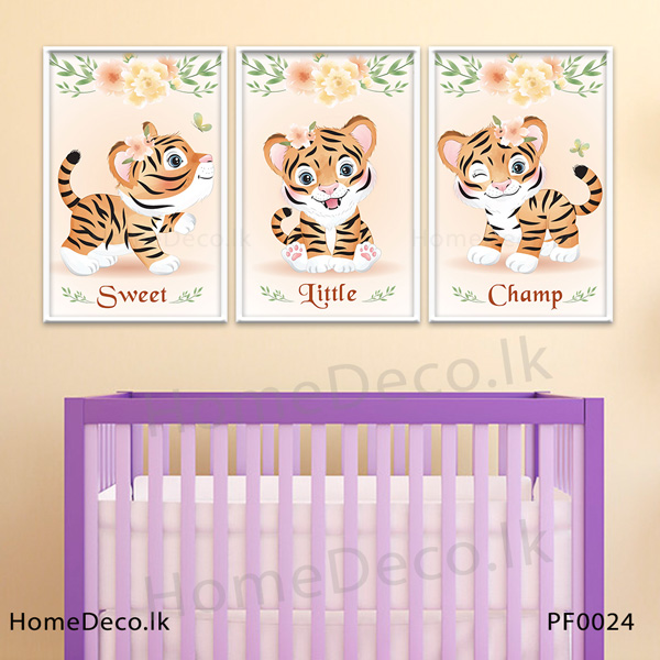 Little Champ Tiger Cub Baby Wall Art - PF0024